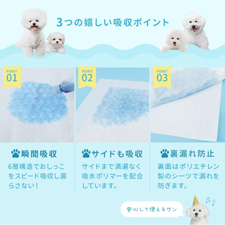 ペットシーツ ワイド レギュラー スーパーワイド 200枚 100枚 50枚 ペットシート 犬 薄型 厚型 トイレシート 猫 大容量 多頭飼い ペットトイレ おしっこシート | WEIMALL | 16