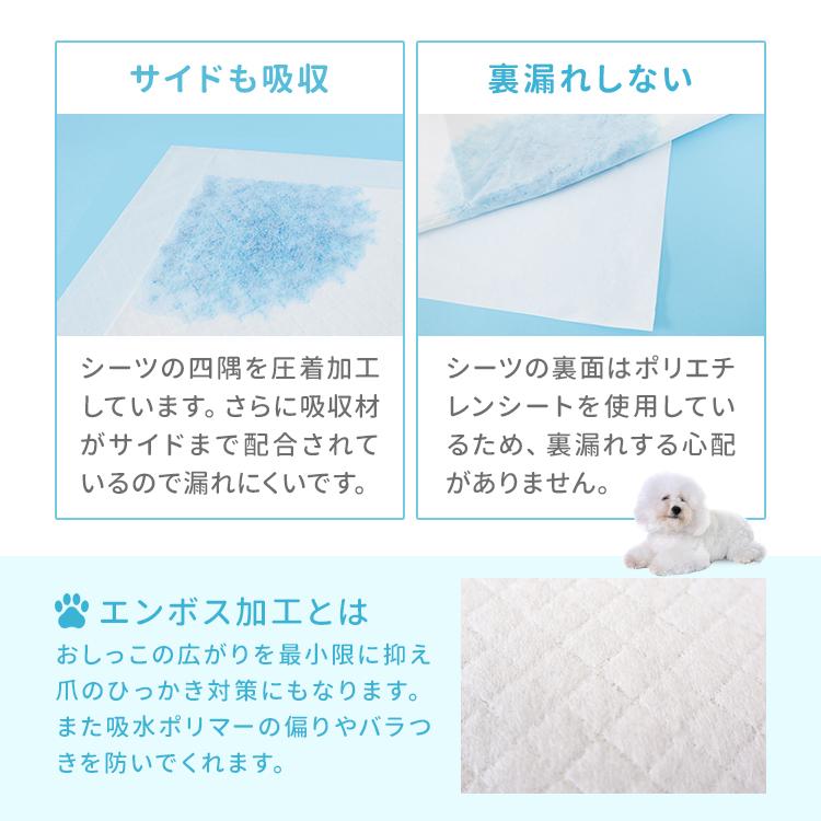 ペットシーツ 薄型 ワイド ペットシート 400枚 トイレシート ペット シート 犬 猫 大容量 業務用 多頭飼い 小型犬 中型犬 ペットトイレ ペット用品 WEIMALL | WEIMALL | 10