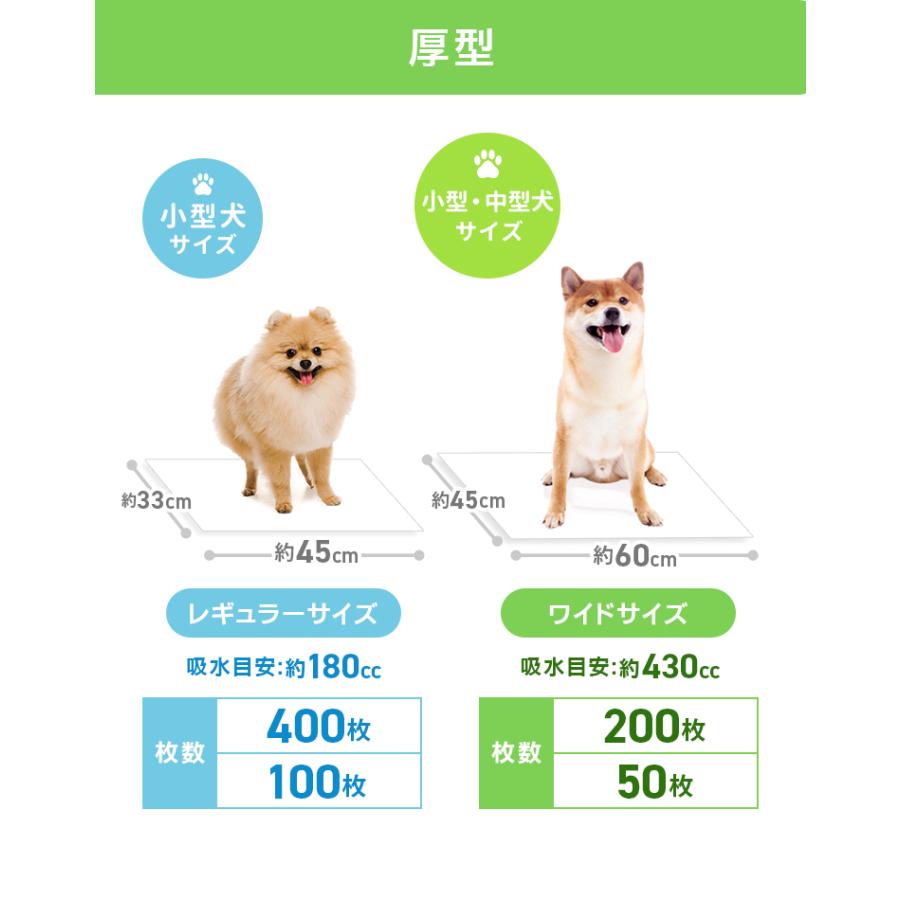ペットシーツ 厚型 ワイド レギュラー ペットシート 100枚 50枚 犬 多頭飼い 大容量 超吸収 極厚トイレシート ペット シート 猫 ペットトイレ 安い | WEIMALL | 11