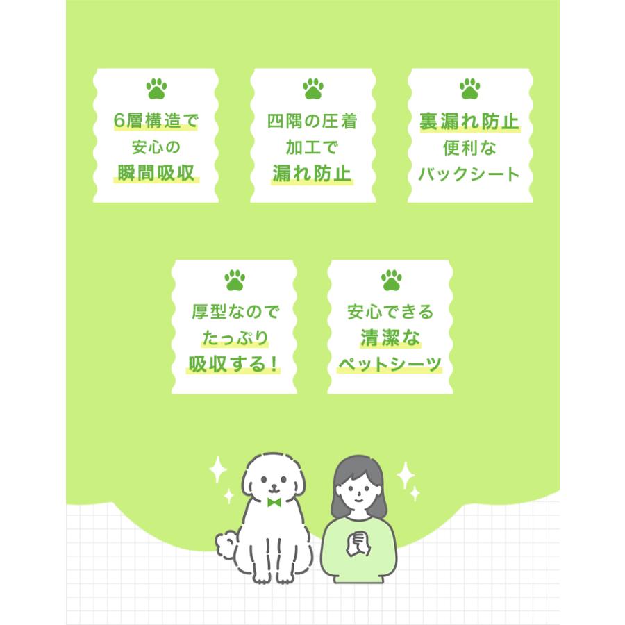 ペットシーツ 厚型 ワイド レギュラー ペットシート 100枚 50枚 犬 多頭飼い 大容量 超吸収 極厚トイレシート ペット シート 猫 ペットトイレ 安い | WEIMALL | 14