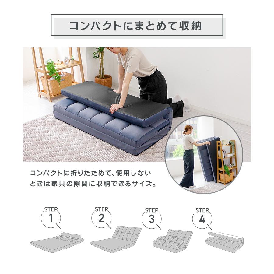 WEIMALL（ウェイモール） ソファーベッド 2人掛け ソファベッド ロー