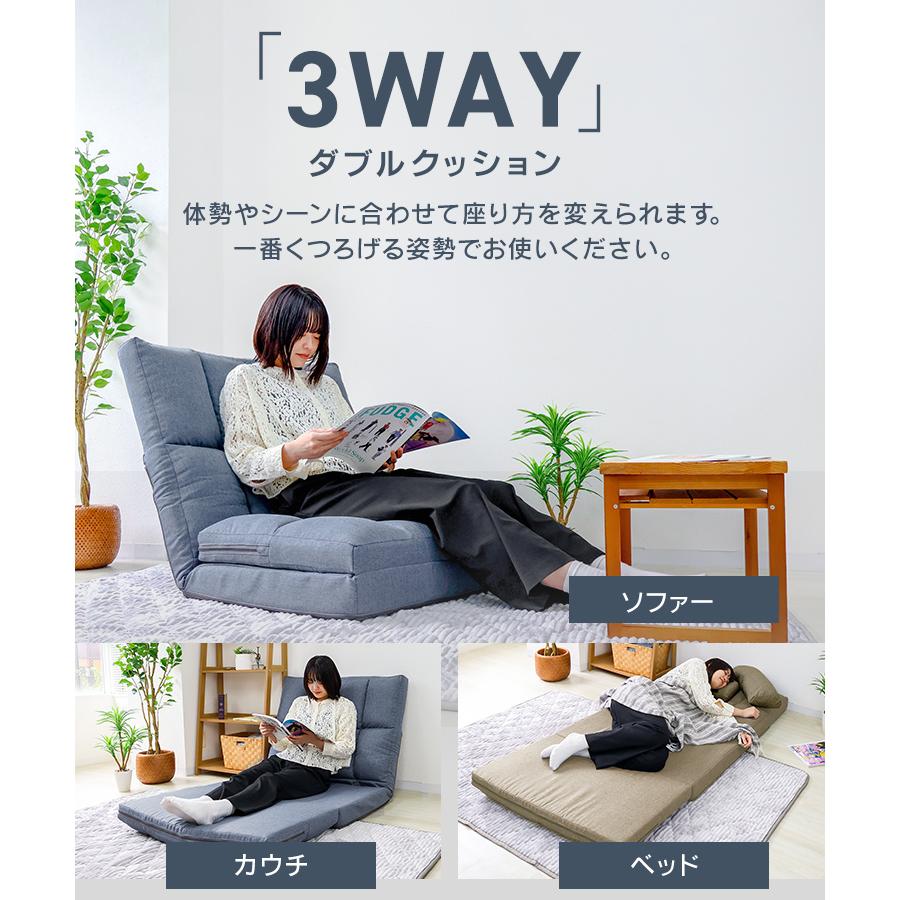 国内発送C】1人掛け ソファ 折りたたみソファ リクライニングソファ