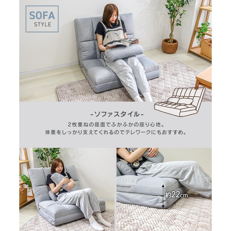 WEIMALL（ウェイモール） ソファーベッド 一人用 ローソファー