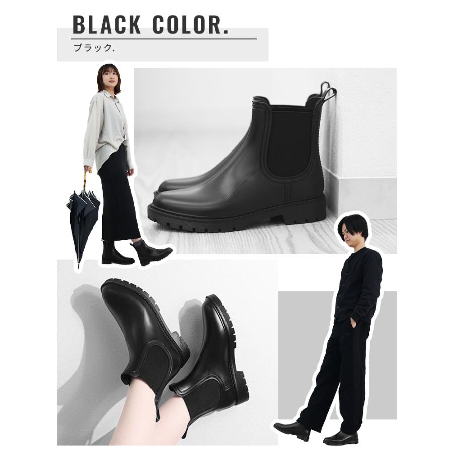 レインシューズ レディース ショートブーツ 長靴 サイドゴア 完全防水 滑りにくい おしゃれ レインブーツ 雨靴 履きやすい 疲れない 通勤 通学 | WEIMALL | 11