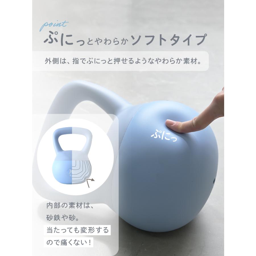 WEIMALL（ウェイモール） ケトルベル ソフト 2kg ダンベル ダイエット