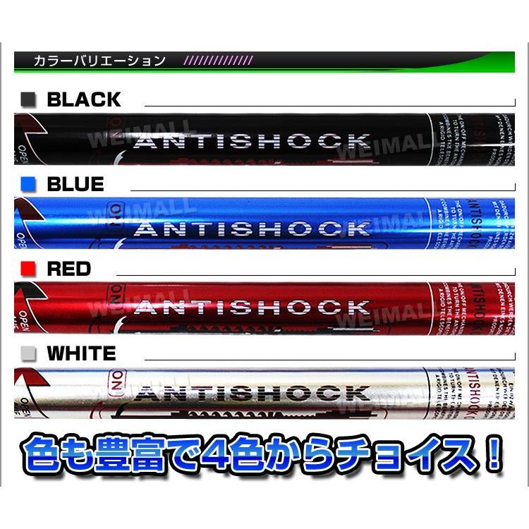 トレッキングポール 1本 I型 長さ調節可能 62〜127cm 可変式ストラップ 衝撃吸収 全4色 軽量 コンパクト ストック アルミ合金 登山 MERMONT｜weimall｜10