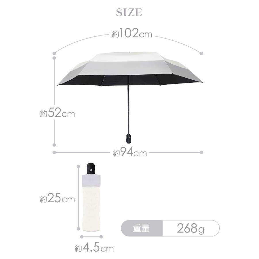 完全遮光 日傘 折りたたみ 形状記憶 5秒でたためる 放射冷却 -18℃体感 UVカット率100％ 晴雨兼用 自動開閉 超軽量 レディース | WEIMALL | 20