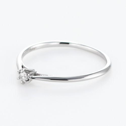 ダイヤモンド リング 一粒 プラチナ レディース 0.06カラット 30代 40代 普段使い 記念日 プレゼント 人気 受注品 5号〜13号 |  | 03