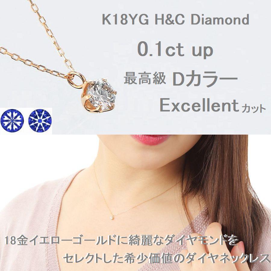 ダイヤモンド ネックレス 一粒 K18 鑑定カード付 レディース 0.1 