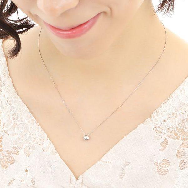 ダイヤモンド ネックレス 一粒 プラチナ 0.3カラット レディース 50代 40代 ダイヤネックレス シンプル 普段用 記念日 誕生日 プレゼント | DAIYA（ゴルフ用品、日用品） | 09