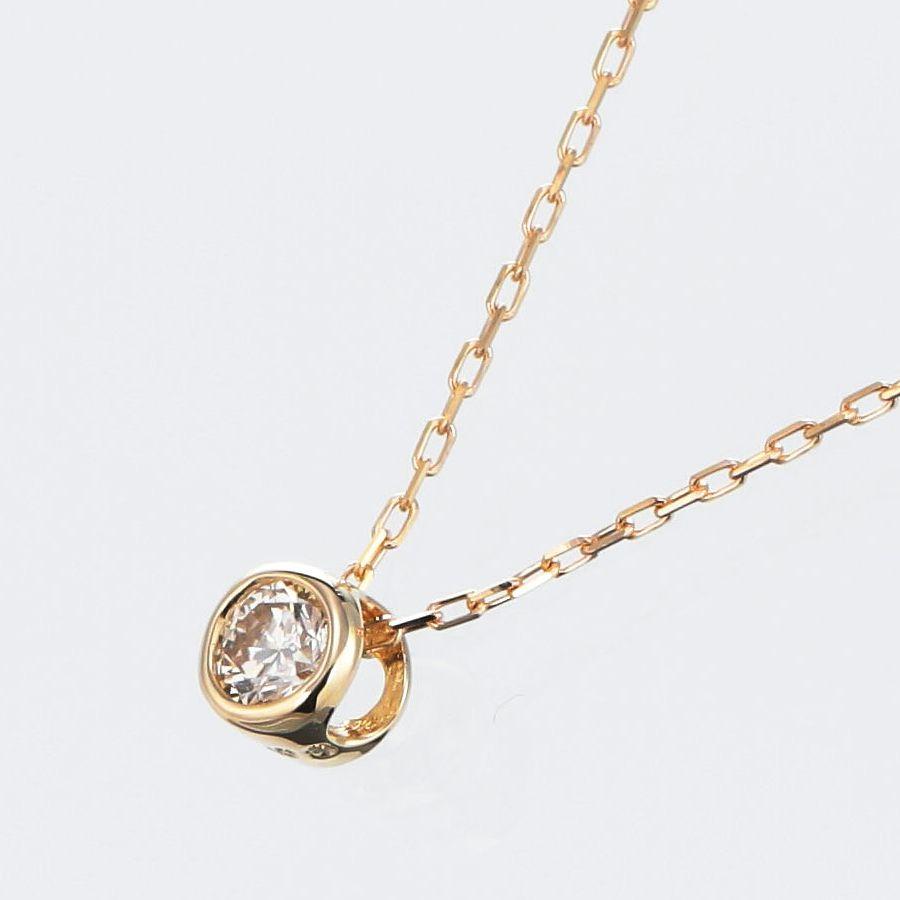 ダイヤモンド ネックレス レディース K10 一粒 0.08カラット 50代 40代 10金 ダイヤモンド シンプル 普段使い 記念日 誕生日 プレゼント 人気 | DAIYA（ゴルフ用品、日用品） | 07