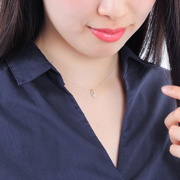 ダイヤモンド ネックレス プラチナ K18 ハート＆キューピッドダイヤモンド鑑別カード付き スイートテンダイヤモンド 0.2カラット | DAIYA（ゴルフ用品、日用品） | 16