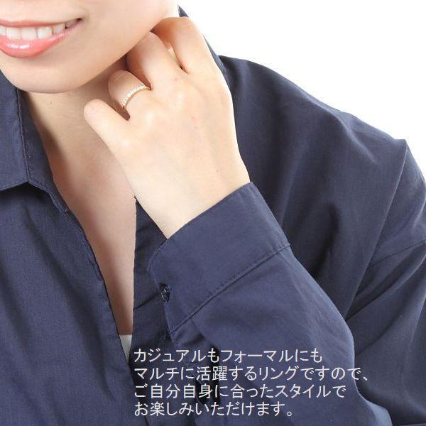 DAIYA（ダイヤ） ダイヤモンド リング K18 ハーフエタニティ 0.3