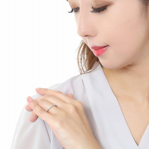 指輪 レディース ダイヤモンド プラチナ ハーフエタニティ 0.3カラット Hカラー SIクラス ハート＆キューピッド鑑別付き 受注品 5号〜14号 | DAIYA（ゴルフ用品、日用品） | 13