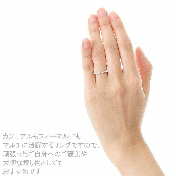 指輪 レディース ダイヤモンド プラチナ ハーフエタニティ 0.3カラット Hカラー SIクラス ハート＆キューピッド鑑別付き 受注品 5号〜14号 | DAIYA（ゴルフ用品、日用品） | 16