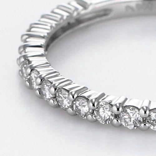 指輪 レディース ダイヤモンド プラチナ ハーフエタニティ 0.3カラット Hカラー SIクラス ハート＆キューピッド鑑別付き 受注品 5号〜14号 | DAIYA（ゴルフ用品、日用品） | 03