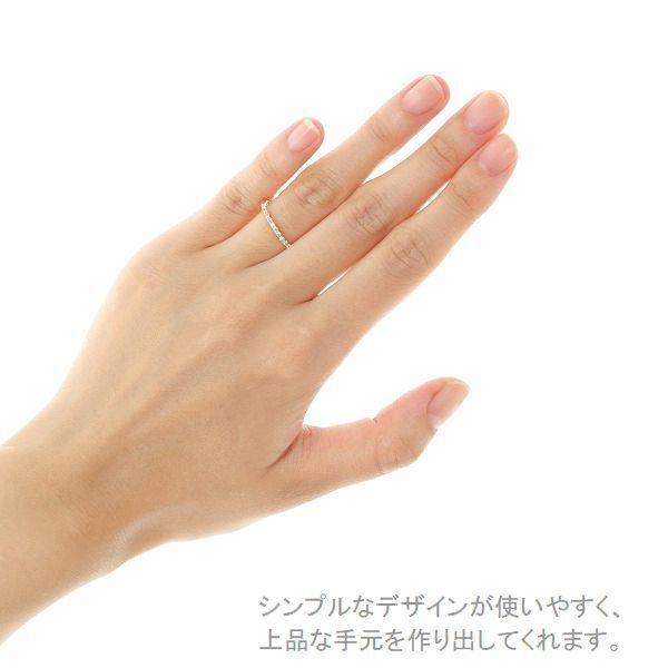 ダイヤモンド リング K18 ハーフエタニティ 0.1カラット ダイヤリング 30代 40代 普段使い 記念日 プレゼント 人気 受注品 5号〜13号 | EVERYDAY（BALENCIAGA） | 11