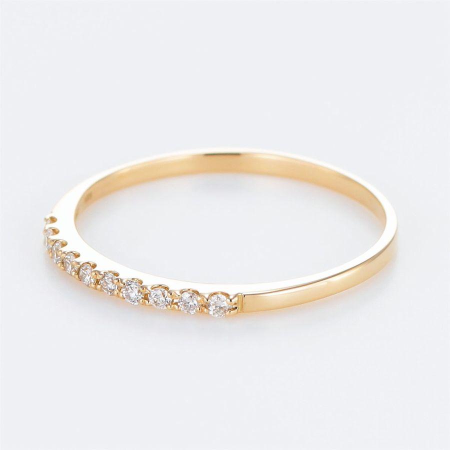 ダイヤモンド リング K18 ハーフエタニティ 0.1カラット ダイヤリング 30代 40代 普段使い 記念日 プレゼント 人気 受注品 5号〜13号 | EVERYDAY（BALENCIAGA） | 04