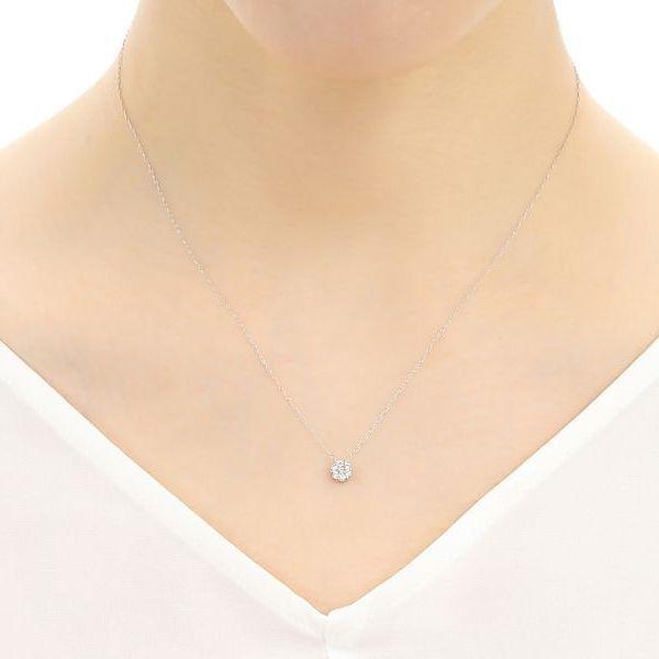 DAIYA（ダイヤ） ダイヤモンド ネックレス フラワー 7石 0.15ct
