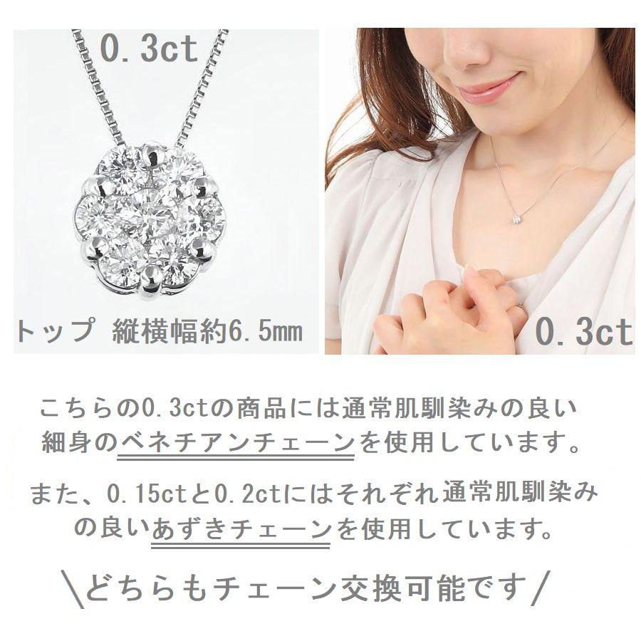 DAIYA（ダイヤ） ダイヤモンド ネックレス フラワー 7石 0.15ct