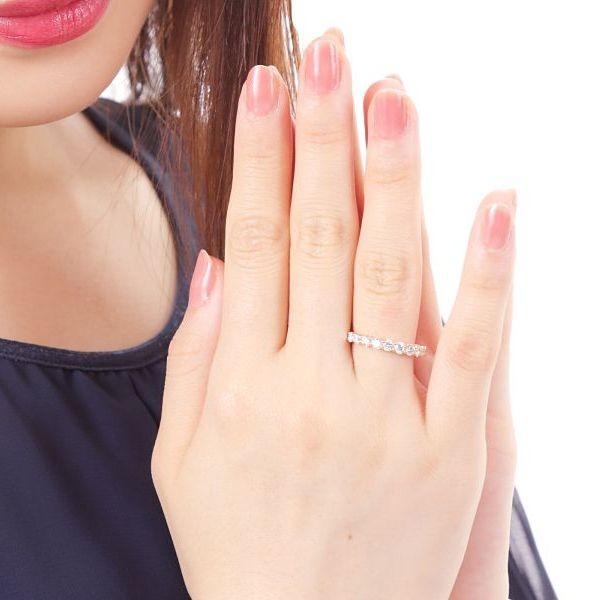 ダイヤモンド リング 1.0カラット K18 イエローゴールド H＆C鑑別付き ハーフエタニティ ダイヤリング 50代 40代 記念日 プレゼント 人気 受注品 |  | 14