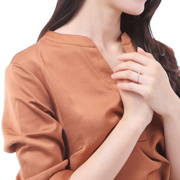 ダイヤモンド リング 1.0カラット プラチナ900 H＆C鑑別付き ハーフエタニティ ダイヤリング 50代 40代 記念日 プレゼント 人気 受注品 |  | 12