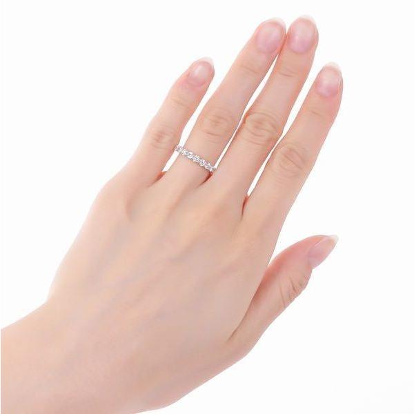 ダイヤモンド リング 1.0カラット プラチナ900 H＆C鑑別付き ハーフエタニティ ダイヤリング 50代 40代 記念日 プレゼント 人気 受注品 |  | 14