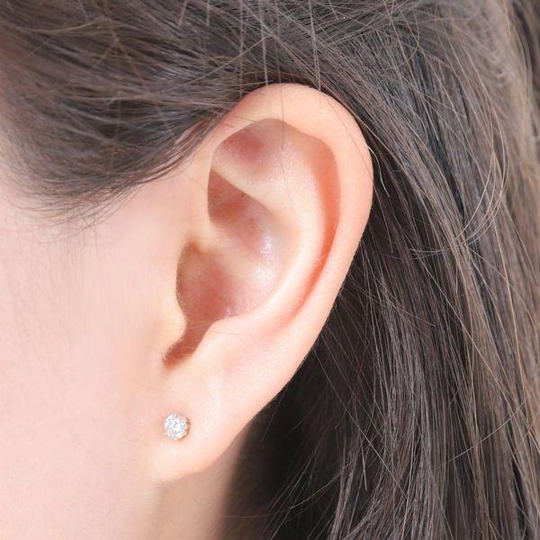 ダイヤモンド ピアス 一粒 プラチナ 0.4カラット レディース ダイヤピアス 50代 40代 シンプル 普段使い 記念日 誕生日 プレゼントの画像