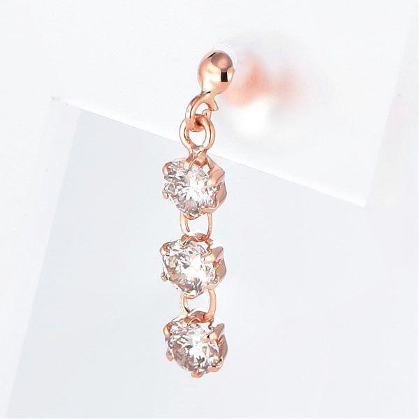 ダイヤモンド ピアス K18 0.5カラット レディース ダイヤピアス スリーストーン 50代 40代 普段使い 記念日 誕生日 プレゼント | PG（ファッション） | 08