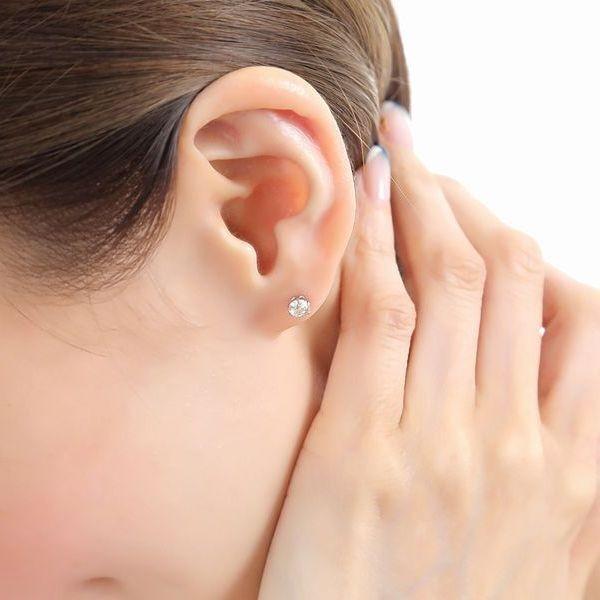 プラチナ ダイヤモンド ピアス 0.5ct 一粒 6本爪 PT900 スタッドピアス