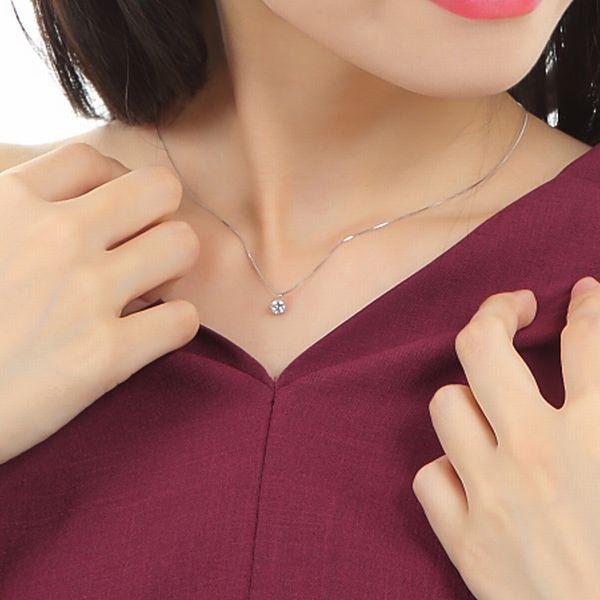 ダイヤモンド ネックレス 一粒 プラチナ 0.40ctup レディース 50代 40代 ダイヤネックレス シンプル 普段用 記念日 誕生日 プレゼント | DAIYA（ゴルフ用品、日用品） | 11