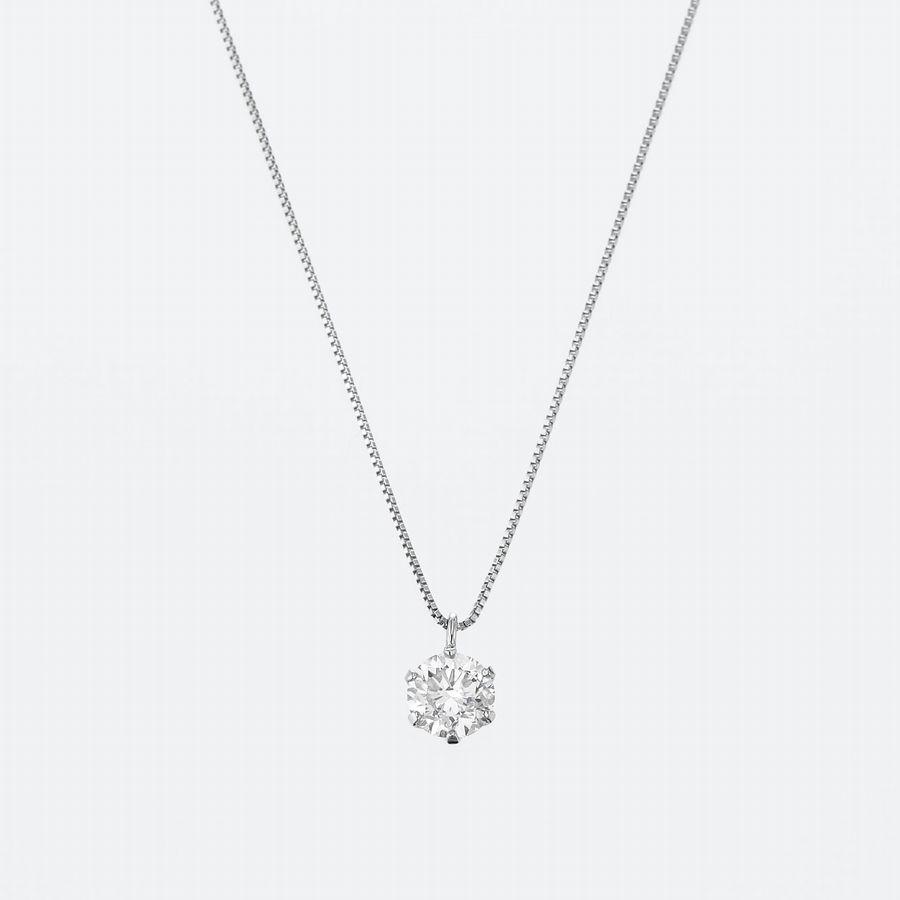 ダイヤモンド ネックレス 一粒 プラチナ 0.5ct レディース 50代 40代 ダイヤネックレス シンプル 普段用 記念日 誕生日 プレゼント | DAIYA（ゴルフ用品、日用品） | 02