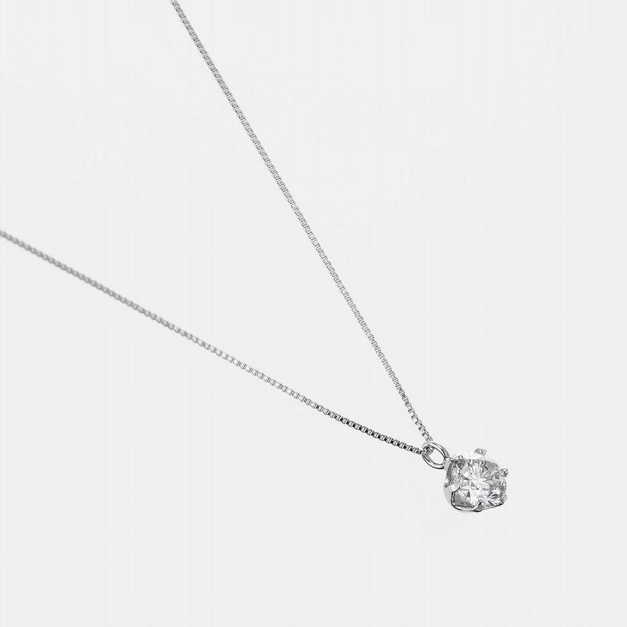 ダイヤモンド ネックレス 一粒 プラチナ 0.5ct レディース 50代 40代 ダイヤネックレス シンプル 普段用 記念日 誕生日 プレゼント | DAIYA（ゴルフ用品、日用品） | 03