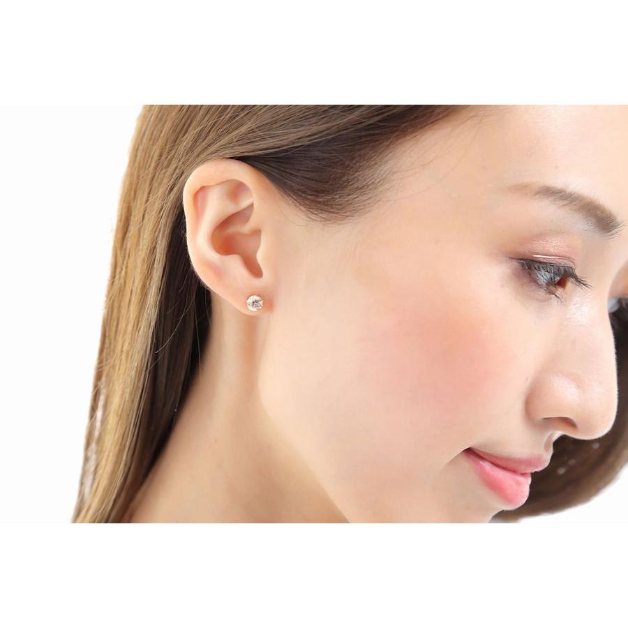 ダイヤモンド ピアス 片耳 一粒 ダイヤピアス K18 0.4カラット ハート＆キューピッドダイヤモンド鑑別カード付き 50代 40代 イエロー 記念日 誕生日 プレゼント | DAIYA（ゴルフ用品、日用品） | 15