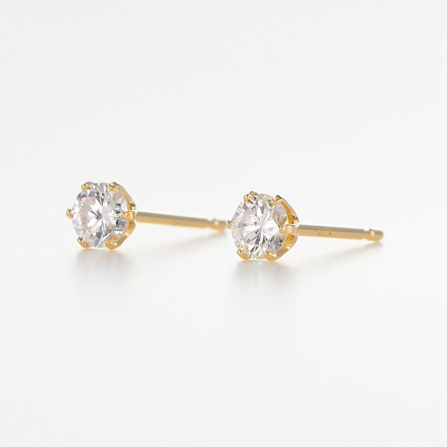 ダイヤモンド ピアス プラチナ K18イエローゴールドトータル0.400ctup Fカラー SI2クラス GOODカット 中央宝石研究所ソーティングシート 50代 40代  プレゼント | DAIYA（ゴルフ用品、日用品） | 05