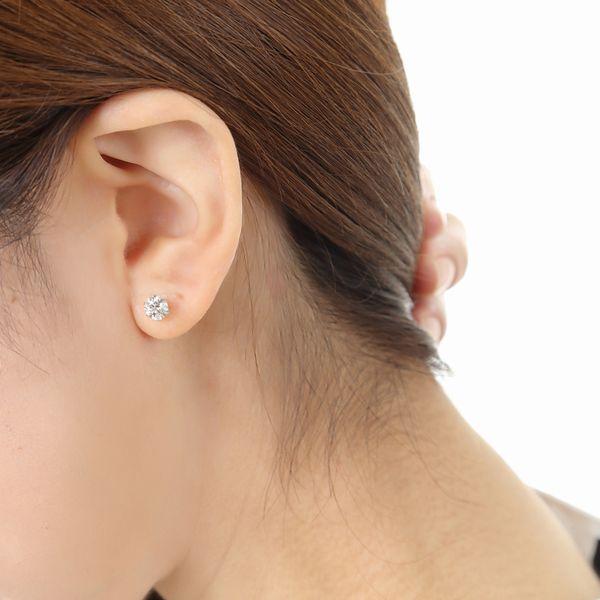 ダイヤモンド ピアス プラチナ K18イエローゴールドトータル0.700ct Hカラー SI2クラス GOODカット 中央宝石研究所ソーティングシート 50代 40代  プレゼント | DAIYA（ゴルフ用品、日用品） | 16