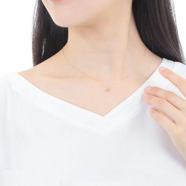 ダイヤモンド ネックレス 一粒 0.501ct K18 イエローゴールド Kカラー SI1 VERY GOOD 中央宝石研究所ソーティング付き | DAIYA（ゴルフ用品、日用品） | 14