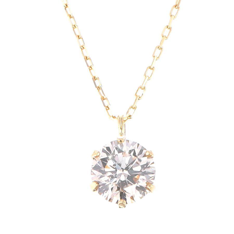 ダイヤモンド ネックレス 一粒 0.501ct K18 イエローゴールド Kカラー SI1 VERY GOOD 中央宝石研究所ソーティング付き | DAIYA（ゴルフ用品、日用品） | 03