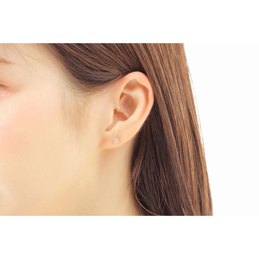 ダイヤモンド ピアス K18 一粒 0.2ct Dカラー SI2 EX H&C 鑑定カード付 ふせ込み レディース | DAIYA（ゴルフ用品、日用品） | 15