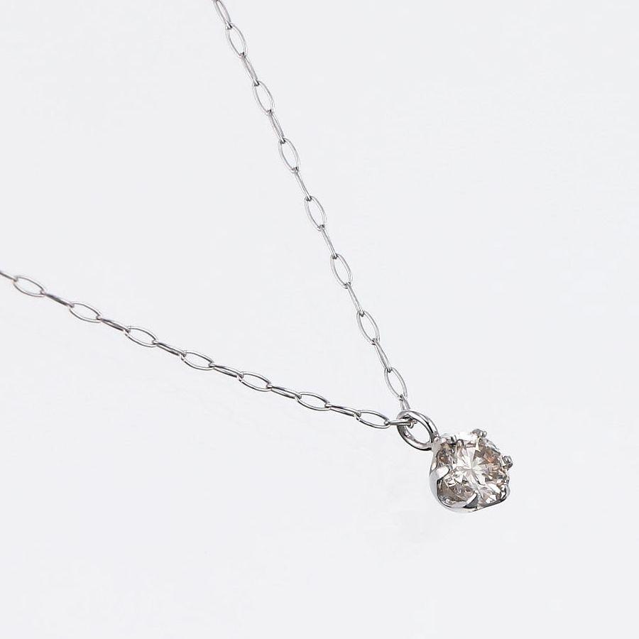 ダイヤモンド ネックレス 一粒 プラチナ 0.2カラット レディース 50代 40代 ダイヤネックレス シンプル 普段用 記念日 誕生日 プレゼント | DAIYA（ゴルフ用品、日用品） | 02