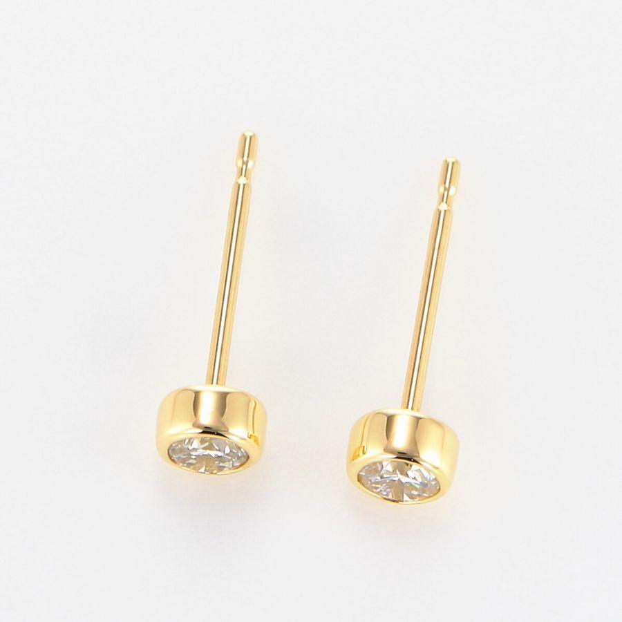 DAIYA（ダイヤ） ダイヤモンド ピアス 一粒 K18 0.2カラット