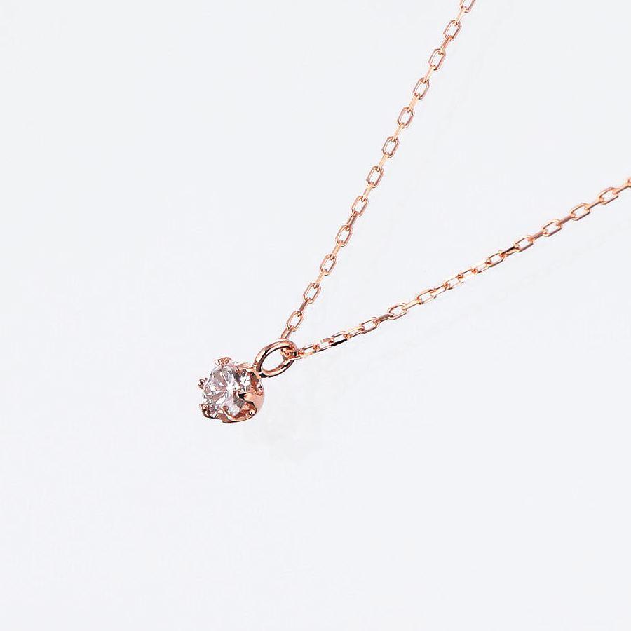 ダイヤモンド ネックレス 一粒 K10 ダイヤネックレス 0.07カラット レディース 50代 40代 シンプル 普段使い 記念日 誕生日 プレゼント | DAIYA（ゴルフ用品、日用品） | 06