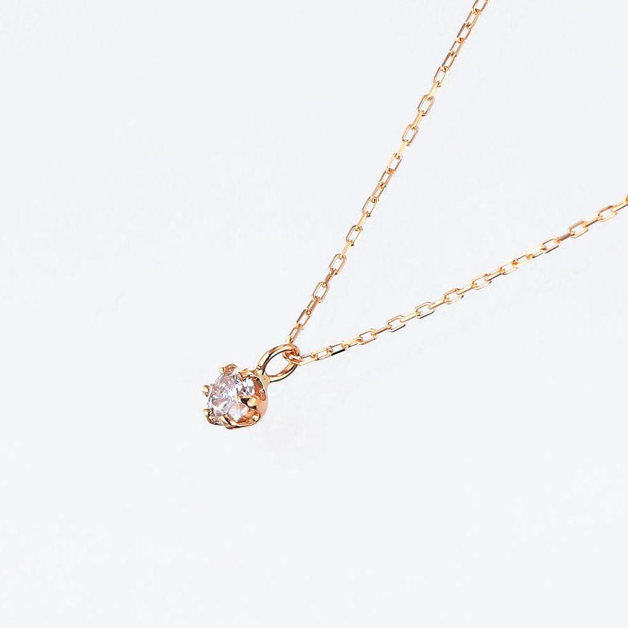 ダイヤモンド ネックレス 一粒 K10 ダイヤネックレス 0.07カラット レディース 50代 40代 シンプル 普段使い 記念日 誕生日 プレゼント | DAIYA（ゴルフ用品、日用品） | 05