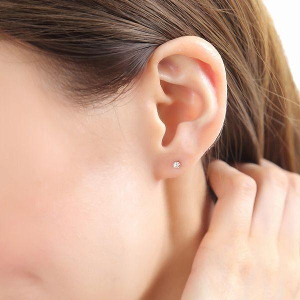 ダイヤモンド ピアス 一粒 プラチナ 0.1カラット レディース 50代 40代 PT900 シンプル 記念日 誕生日 プレゼント | DAIYA（ゴルフ用品、日用品） | 12