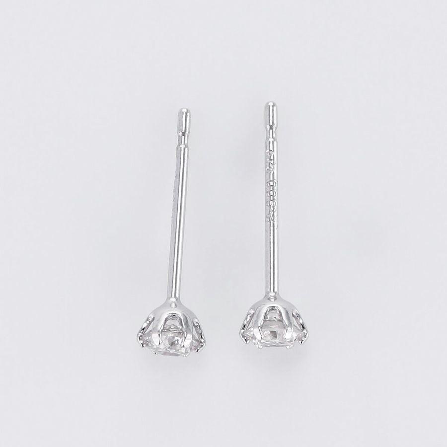 ダイヤモンド ピアス 一粒 プラチナ 0.1カラット レディース 50代 40代 PT900 シンプル 記念日 誕生日 プレゼント | DAIYA（ゴルフ用品、日用品） | 03