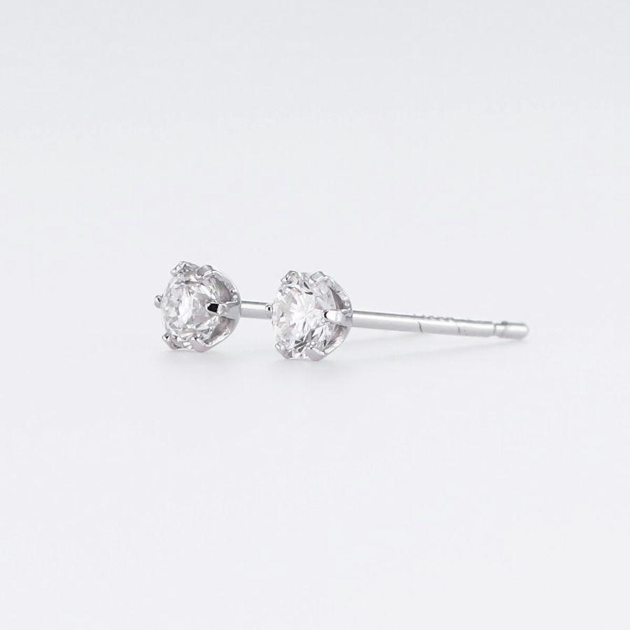 DAIYA（ダイヤ） ダイヤモンド ピアス 一粒 プラチナ 0.1カラット