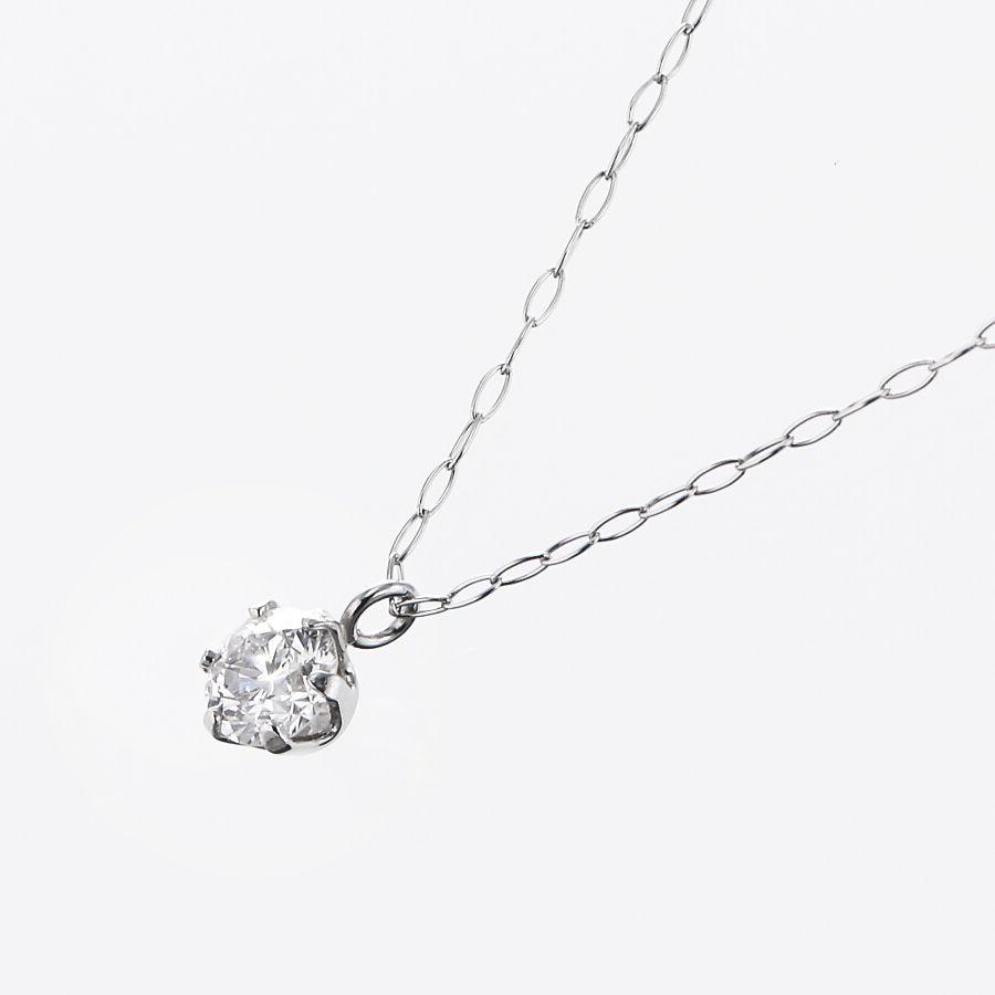 ダイヤモンド ネックレス 鑑定カード付 プラチナ 0.200ctup レディース Ｄカラー SI1クラス GOODカット ダイヤネックレス シンプル 記念日 誕生日 プレゼント | DAIYA（ゴルフ用品、日用品） | 02