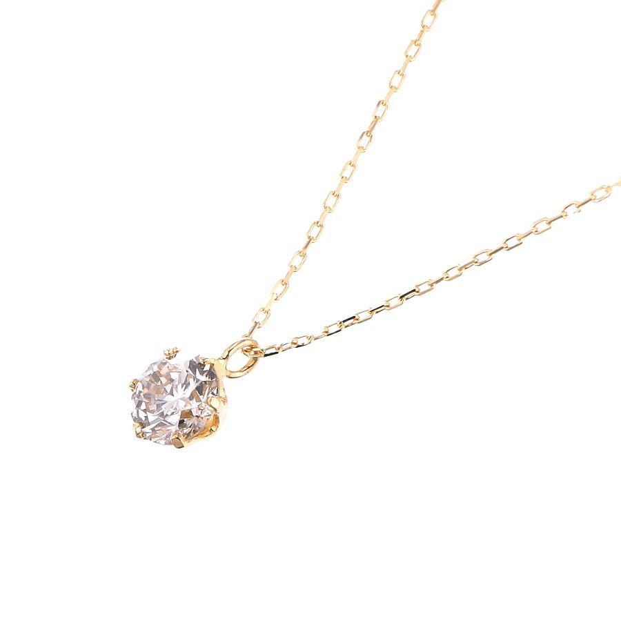 ダイヤモンド ネックレス 一粒 K18 0.5カラット レディース SIクラス GOODカット ダイヤネックレス イエローゴールド シンプル 記念日 誕生日 プレゼント | DAIYA（ゴルフ用品、日用品） | 03