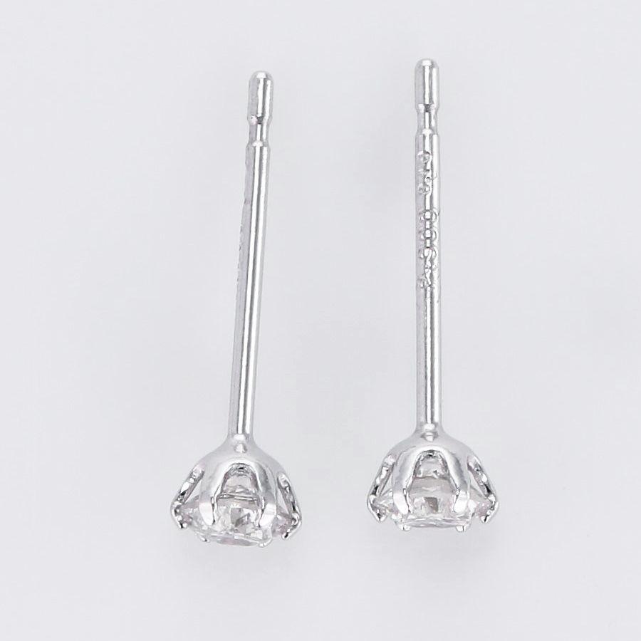 ダイヤモンド ピアス 一粒 プラチナ 鑑定カード付 レディース トータル0.2カラット ハート＆キューピッドダイヤモンド鑑別カード付き | DAIYA（ゴルフ用品、日用品） | 03