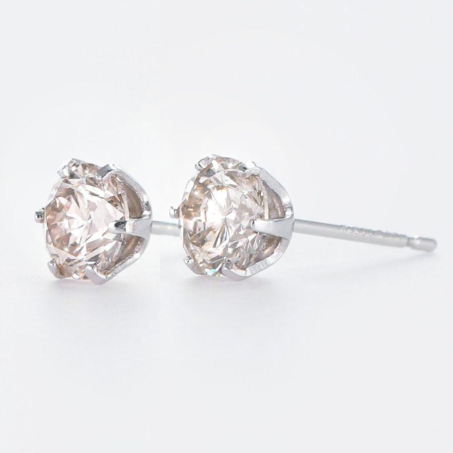 ダイヤモンド ピアス 一粒 鑑定カード付 プラチナ 0.600ctup Excellenntカット ハート＆キューピッドダイヤモンド鑑別カード付き 50代 40代 | DAIYA（ゴルフ用品、日用品） | 02